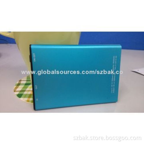 D7 Portable Power Bank, 8,000mAh, 9.3*65*116mm, Good Quality and Competitive Price